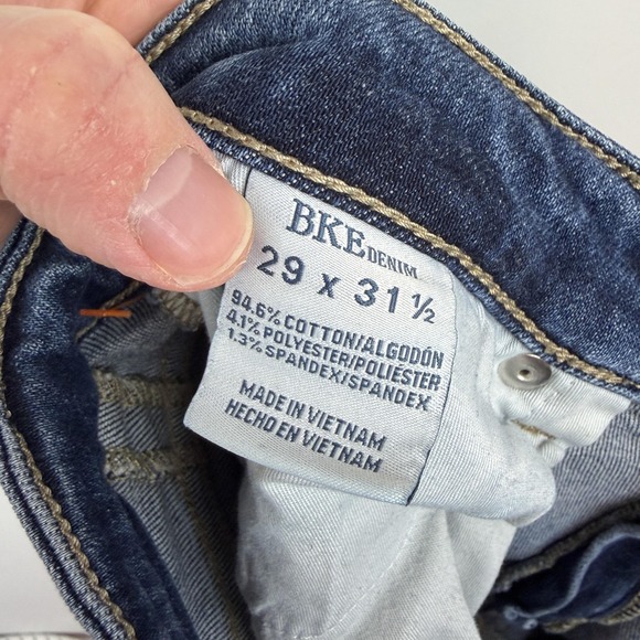 BKE Payton Jeans Womens 29x31.5 Blue Medium Wash Mid Rise Skinny Stretch Denim - Picture 4 of 9
